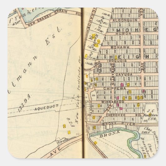 ニューヨーク，ヨンカーズ13 スクエアシール (正面)