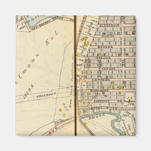 ニューヨーク，ヨンカーズ13 マグネット (正面)