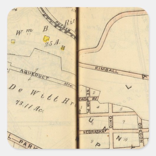 ニューヨーク，ヨンカーズ6 スクエアシール (正面)