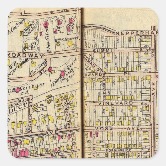 ニューヨーク，ヨンカーズ9 スクエアシール (正面)