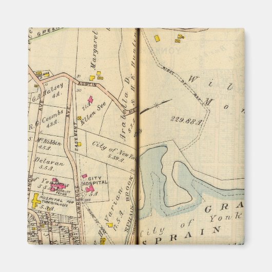 ニューヨーク，ヨンカーズ9 マグネット (正面)