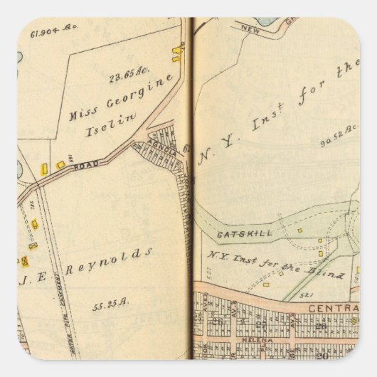 ニューヨーク，ヨーカー2 スクエアシール (正面)