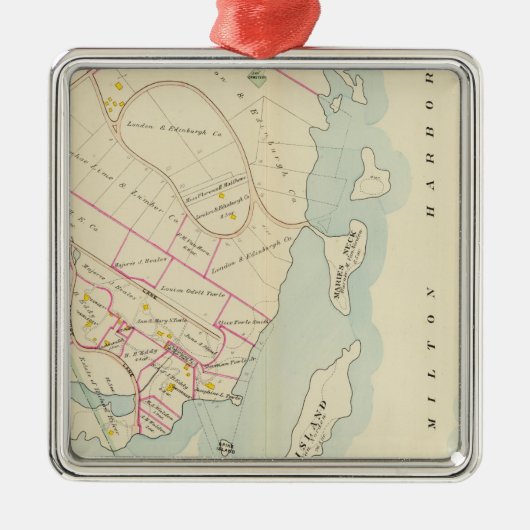 ニューヨーク,ライ メタルオーナメント (正面)