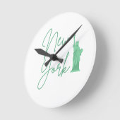 ニューヨーク ラウンド壁時計 (傾斜)