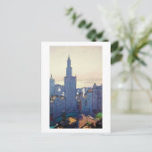 ニューヨーク・ランドスケープ吉田博ウッドカット ポストカード (スタンド正面)