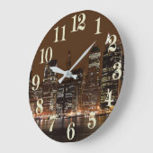 ニューヨーク ラージ壁時計 (傾斜)