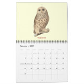 ニューヨーク・リトグラフの鳥 カレンダー (2月 2027)