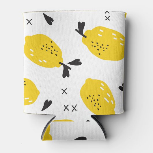 ニューヨーク・レモン：ヴィンテージ切り出し 缶クーラー (正面)