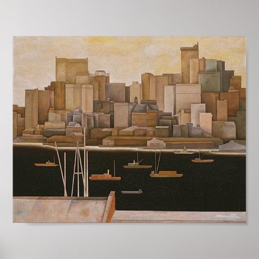 ニューヨーク，ロアーマンハッタンbyステファン・ヒルシュ， 1920 ポスター (正面)