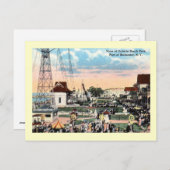 ニューヨーク，ロチェスター，アミューズメントパークヴィンテージ ポストカード (正面/裏面)