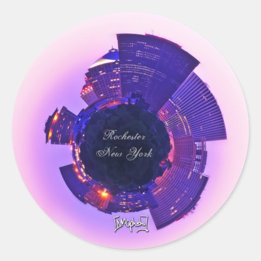 ニューヨーク・ロチェスター ラウンドシール (正面)