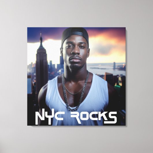 ニューヨーク・ロックス - NYC キャンバスプリント (正面)