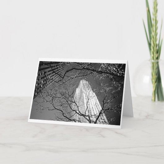 ニューヨーク-ロックフェラーの中心のクリスマス シーズンカード (正面)