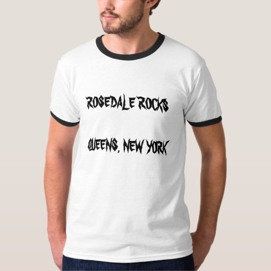 ニューヨーク，ローズデール·ロックズ·クイーンズ Tシャツ (正面)