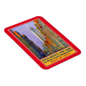 ニューヨーク・ヴィンテージの第五アベニューのポスター マグネット (右側)