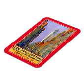 ニューヨーク・ヴィンテージの第五アベニューのポスター マグネット (左側)