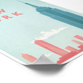 ニューヨーク・ヴィンテージ旅行ポスター ポスター (角)