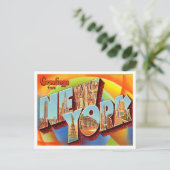 ニューヨーク・ヴィンテージ・トラベルからの挨拶 ポストカード (スタンド正面)