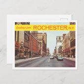 ニューヨーク・ヴィンテージ・トラベルロチェスターからの挨拶 ポストカード (正面/裏面)