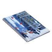 ニューヨーク。冬。ファインアートクリスマスプレゼント ノートブック (右側)