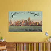 ニューヨーク – 到着 – 素晴らしい街 キャンバスプリント (インサイチュ (リビング))