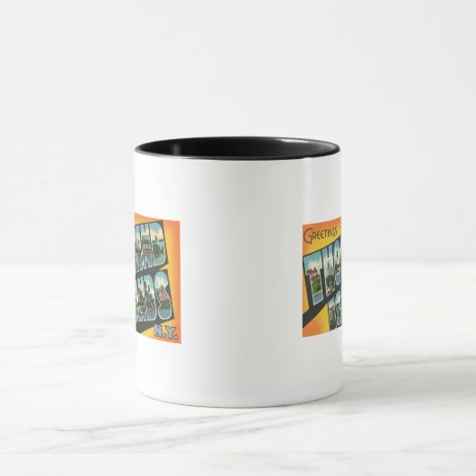 ニューヨーク,千島からの挨拶 マグカップ (中央)