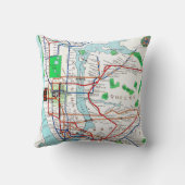 ニューヨーク: 地下鉄Map 1940年 クッション (裏面)