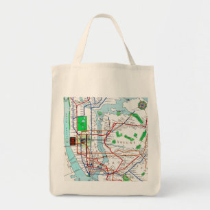 ニューヨーク: 地下鉄Map 1940年 トートバッグ
