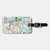 ニューヨーク: 地下鉄Map 1940年 ラゲッジタグ (正面横)