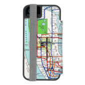 ニューヨーク: 地下鉄Map 1940年 Incipio iPhoneウォレットケース (フォリオ裏面)
