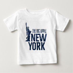 ニューヨーク 大きいApple ベビーTシャツ