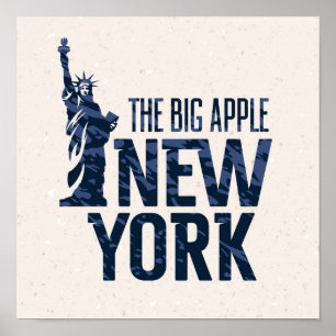 ニューヨーク 大きいApple ポスター