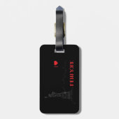 ニューヨーク、大好き、自由の女神クール ラゲッジタグ (裏面縦)