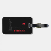 ニューヨーク、大好き、自由の女神クール ラゲッジタグ (裏面横)