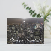 ニューヨーク 招待状 オーダーメイド ニューヨーク 出席返信 (スタンド正面)