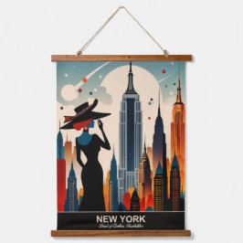 ニューヨーク：無限の可能性の国 吊り下げ型タペストリー