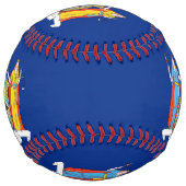 ニューヨーク、米国の旗との愛国心が強いソフトボール ソフトボール (正面)