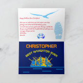 ニューヨーク、統一された州、カスタマイズ可能、海上旅行 カード (内部)