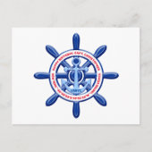 ニューヨーク、統一された州、カスタマイズ可能、海上旅行 ポストカード (正面)