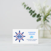 ニューヨーク、統一された州、カスタマイズ可能、海上旅行 名刺 (スタンド正面)