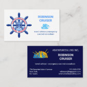 ニューヨーク、統一された州、カスタマイズ可能、海上旅行 名刺 (正面/裏面)