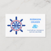 ニューヨーク、統一された州、カスタマイズ可能、海上旅行 名刺 (正面)