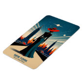 ニューヨーク：自然の土地フレキシブ疑問に思ル マグネット (左側)