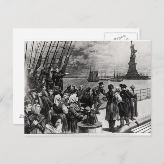 ニューヨーク – 自由の国へようこそ ポストカード (正面/裏面)