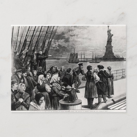ニューヨーク – 自由の国へようこそ ポストカード (正面)
