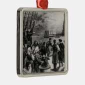 ニューヨーク-自由の土地への歓迎 メタルオーナメント (右)