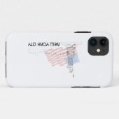 ニューヨーク – 自由の女神アメリカ国旗 Case-Mate iPhoneケース (裏面(横))