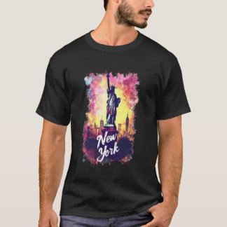 ニューヨーク 自由の女神 アメリカ お土産 記念 Tシャツ