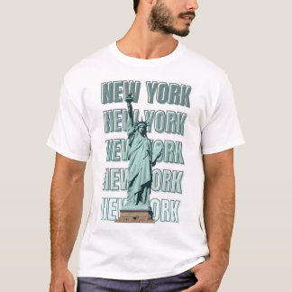 ニューヨーク 自由の女神 デザイン Tシャツ