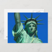 ニューヨーク、自由の女神 ポストカード (正面/裏面)